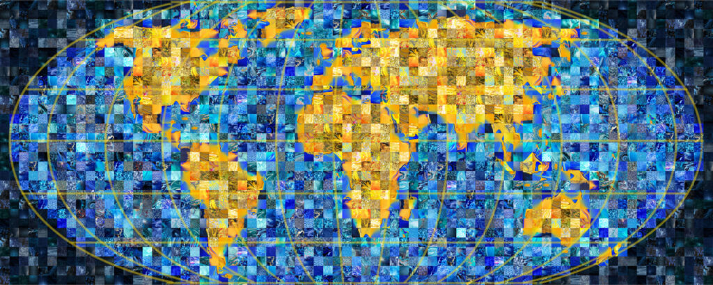 Mosaic World Map 03 A